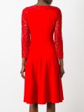 floral lace flared dress