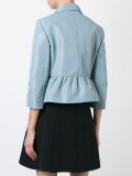 peplum hem cropped jacket 