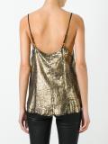 metallic cami top