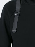 buckled straps hoody