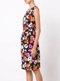 sleeveless floral print dress