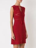 v neck knit dress