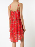 floral print layered dress