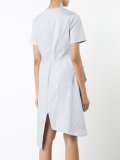 striped asymmetric dress