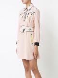 abstract print shirt dress