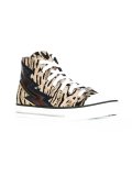 animal print hi-top sneakers