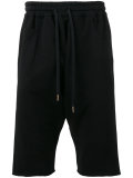 drawstring track shorts