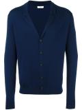 notched lapel cardigan