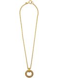 cut circle pendant necklace