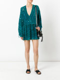 velvet longsleeved mini dress