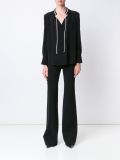 tie collar blouse