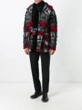 shawl collar knitted coat