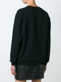 abstract face print sweatshirt 