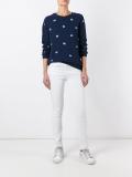 eyes embroidery sweatshirt