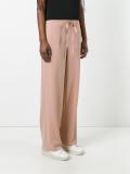 drawstring straight trousers