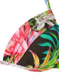 printed triangle bikini top