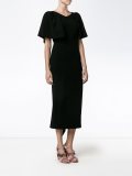 ruffled sleeve maxi dress
