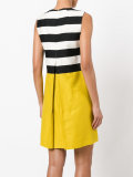 striped flared dress