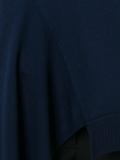 V-neck asymmetric jumper