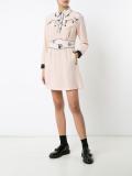 abstract print shirt dress