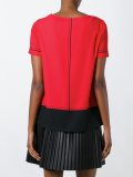 blazer and T-shirt print blouse