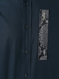 snakeskin detail shirt 