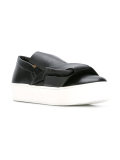 draped slip-on sneakers