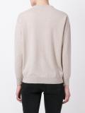 metallic tie detailing jumper