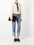 flounce long sleeve shirt