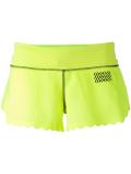 scalloped trim shorts