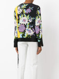floral print wrap blouse 