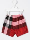 check swim shorts