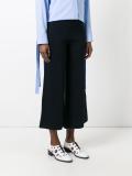 flared cropped trousers