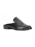 embossed crocodile effect mules
