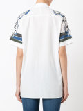 printed shoulders shortsleeved shirt