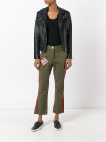 patched cropped pants 