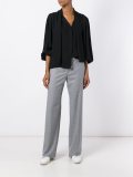 cropped sleeves blouse 