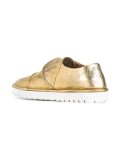 metallic slip-on shoes 
