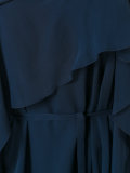 one-shoulder draped dress