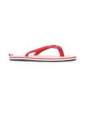 striped tab flip flops