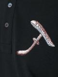 'L' embroidered polo shirt