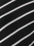 striped asymmetric knit blouse