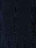 bell sleeve ribbed jumper