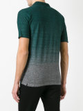 gradient effect polo shirt