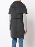 sleeveless shawl collar coat