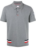 tri-colour stripe polo shirt