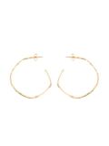 nugget hoop diamond earrings