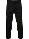 slim fit cropped trousers
