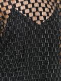 checked transparent blouse