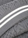 contrast stripe scarf